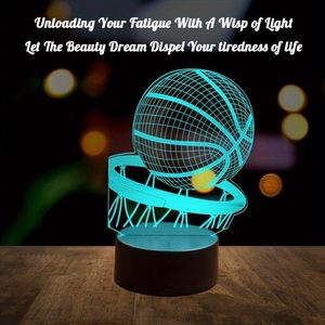 2026 Trending USB Table Lights 1pc 3D Basketball <b>Nightlight</b> Eco-friendly ABS Material Christmas Decoration Novelty Gift for - Product Image 2