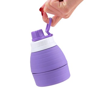 Botella Deportiva Plegable de Silicona de Grado Alimenticio de 600 ml, Suave, Plegable, a Prueba de Fugas, Ecológica, Portátil - Product Image 6
