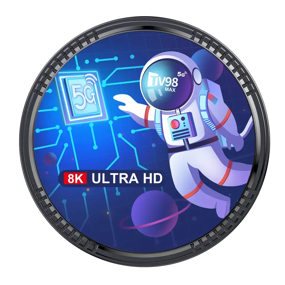 स्मार्ट TV98 मैक्स एंड्रॉयड टीवी बॉक्स 8k वीडियो डिकोडिंग HDR10 + 5G 64bit दोहरी वाईफ़ाई multilateral भाषाओं ट्रैक्टर कोर टीवी बॉक्स