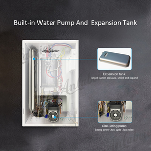 Poêle de chauffage mural ultra fin avec chauffage temporisé WiFi tactile intelligent et double mode eau chaude - Product Image 5
