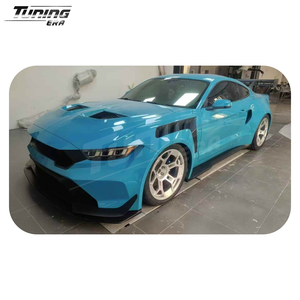 Kit carrosserie complet style GTD pour <span class=keywords><strong>Ford</strong></span> <span class=keywords><strong>Mustang</strong></span> S550 2015-2023 – Kit de conversion amélioré : pare-chocs, aileron large, spoiler, couvercle de coffre, échappement - Product Image 4