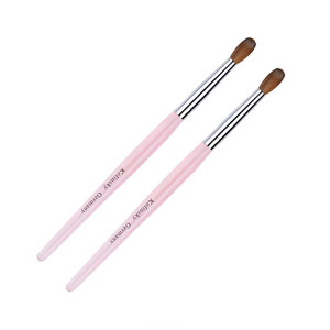 Pink Handle 100% Kolinsky Acrylic <b>Nail</b> Brush Custom Sizes for Acrylic Powder <b>Nail</b> <b>Extension</b> - Product Image 1
