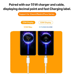 Chargeur 55W GaN Chargeur rapide 6A Norme or Super charge rapide Chargeur de téléphone <span class=keywords><strong>Xiaomi</strong></span> Civi 2 Civi 1S Prise pour <span class=keywords><strong>Xiaomi</strong></span> 11 Civi - Product Image 3