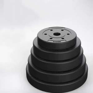 Plaques de poids en plastique et ciment légères et bon marché pour la musculation, vente en gros, 10 kg, 20 kg, 25 kg - Product Image 2