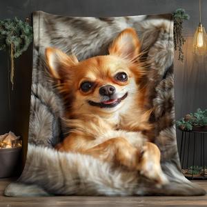 Warm Tabby Cat Nap Flannel <b>Blanket</b> Throw <b>Blanket</b> Nap <b>Blanket</b> Fade Resistant Lightweight for Home Office Nap Custom Print OEM ODM - Product Image 4