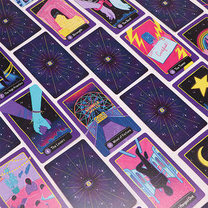 Cartes Tarot d'affirmation <span class=keywords><strong>de</strong></span> cauchemar avant noël personnalisées, bord doré doré, <span class=keywords><strong>Oracle</strong></span> Deck - Product Image 6