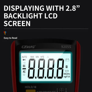 Measurable DCV ACV DCA ACA &Omega; Capacitance HFE Diodes Continuity Anti-burning DMM Manual-ranging <strong>Digital</strong> <strong>Multimeter</strong> <strong>Multi</strong> <strong>Tester</strong> - Product Image 4