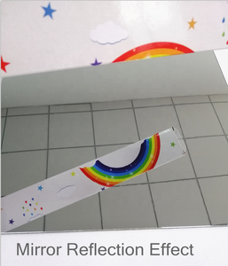 Vendita calda forma di stelle a forma di foglia autoadesivo da parete adesivo decorativo acrilico in plastica decorazione per la casa adesivo per specchio - Product Image 6