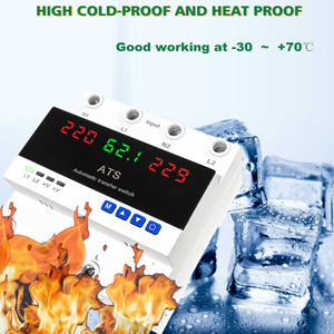 Loại mới thay đổi trên chuyển đổi 240 Volt điện kép 63A có thể điều chỉnh DIN Trail tự động chuyển đổi - Product Image 3