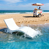Chaise longue de piscine en fibre de verre FRP - Imperméable, résistante aux UV, design moderne, couleur/taille personnalisable, services de pliage/découpe pour
