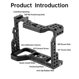 Cage stabilisatrice portable en alliage d'aluminium pour appareil photo Sony DSLR et hybride pour la prise de vue vidéo - Product Image 3