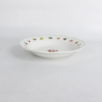 Ensemble de vaisselle en porcelaine écologique de 12 pièces avec motif incrusté d'or, style minimaliste, compatible lave-vaisselle et four