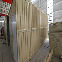Maisons modulaires préfabriquées de luxe de 20 pieds Tente de conteneur plat préfabriquée Maison mobile Bureau à double porte Bâtiments faciles à utiliser en magasin