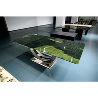 Marmor-Esstisch für Zuhause, Hotel, Villa, Apartment - Epoxidharz-Fluss-Möbel