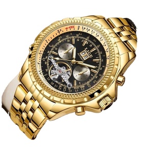 High Quality Men's Skeleton Waterproof <b>Automatic</b> Watch Luminous Calendar Stainless Steel Dress <b>Chronograph</b> Mechanical Wristwatch - Product Image 1