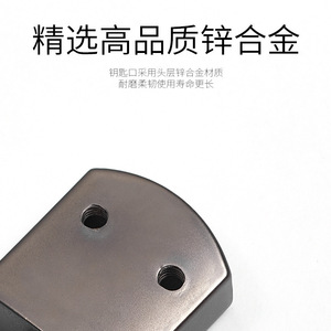 Metal <b>Car</b> Keychain Zinc Alloy Matte Gunmetal Office Use <b>Key</b> <b>Ring</b> Accessory - Product Image 3