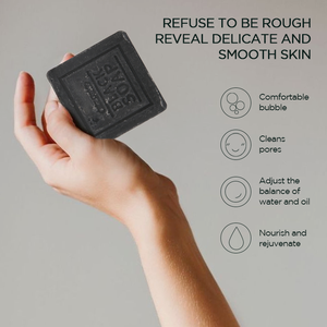 Sabun pemutih Multi guna, sabun hitam kolagen aktif kontrol minyak, pembersihan mendalam, sabun pemutih Pengencang pori untuk wajah - Product Image 4