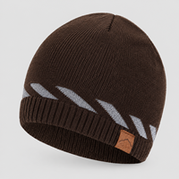 Bonnet tricoté réfléchissant pour la nuit, élastique, chaud pour l'hiver, idéal pour la course en extérieur et le cyclisme, plusieurs couleurs