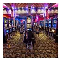 Moquette de casino moderne et unique en laine et nylon, imprimée, de luxe, économique, pour hôtel et salle de casino