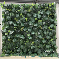 H127 Groene planten, witte hangende bloemen, gesimuleerde gecodeerde versterkte stof bloemenwand achtergrond bruiloftdecoraties