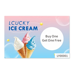 Customized <b>Paper</b> Scratch Card Full Color Printing UV-coating Variable Number Discount Win Prizes Lucky Card - Product Image 3