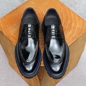 Chaussures décontractées pour hommes en cuir véritable à lacets, à bout fermé, imperméables, respirantes, désodorisantes, à semelle épaisse, motif floral intemporel - Product Image 4