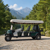 Nouveau design, voiturette de golf électrique 8 places homologuée pour la route, véhicule de navettage pour hôtels et complexes, compatible OEM, Chine