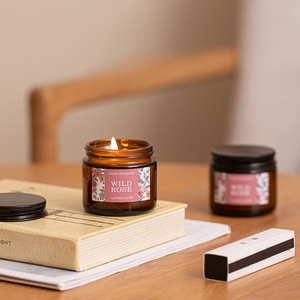 LANJO Scented Candle Set 3 Pcs Glass Jar Soy Wax Aromatherapy Candles <b>Floral</b> <b>Box</b> Packaging For Relaxation Spa Home Bedroom Hotel - Product Image 2