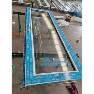 Pintu eksterior desain baru tahan air Upvc kaca ganda pintu badai masuk ganda Prancis - Product Image 2