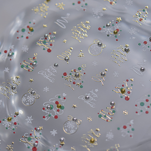 <span class=keywords><strong>Tomini</strong></span> 5D pegatina de Navidad Nail Art Calcomanías copos de nieve DISEÑO DE Navidad Santa para decoración de uñas - Product Image 2