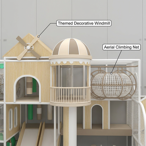 Equipo de Juego Interior Profesional para Niños con Tobogán Grande en Forma de Ola y Piscina de Pelotas, Castillo Inflable para Club - Product Image 3