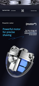 <span class=keywords><strong>Afeitadora</strong></span> Eléctrica Profesional para Hombre, 5 Cuchillas, Control por Aplicación, Impermeable, para Cuerpo y Bikini, Diseño Único en Forma <span class=keywords><strong>de</strong></span> Huevo, Nueva Llegada - Product Image 2