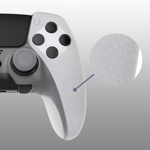 Accessoires de jeu PS5 personnalisés, coque en silicone antidérapante pour PS5, protection des bords pour manette sans fil PS5, joysticks - Product Image 4
