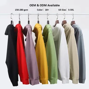 OEM Custom Hoodies Men's Hoodies Sweatshirt 80% Cotton 20% Polyester Long Sleeve Printed Oversize Pullover Hoodies