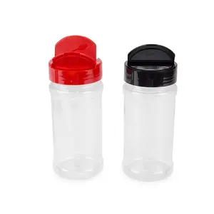 Barattolo di spezie per animali domestici da 360Ml utensili per la casa barattoli di plastica per spezie Saleros condimento imballaggio contenitore per Shaker in polvere proteica