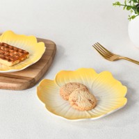 Assiette à chou de luxe Assiettes à fleurs Ensemble de vaisselle en Offre Spéciale porcelaine Usine de Chine Banquet de mariage Émail de couleur