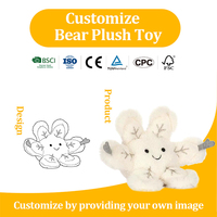 Porte-clés en peluche flocon de neige personnalisé avec logo, en coton PP, vente en gros, idéal pour événements, anniversaires, cadeaux de fêtes