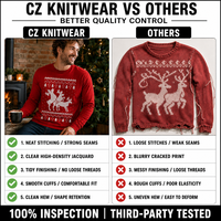 Pull en tricot d'hiver personnalisé ODM/OEM, motif de Noël, ensemble premium épais, respirant et anti-plis