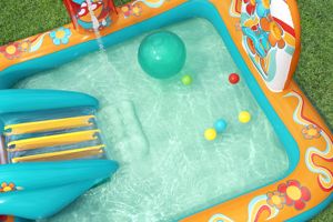 Bestway 53164 h2ogo Retro rãnh trẻ em trung tâm chơi bơm hơi và hồ bơi 6 ft. 4 trong. X 60 trong. X 29 trong. - Product Image 5