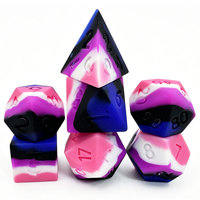 Ensemble de dés DND en acrylique personnalisé et ensemble de dés vierges en silicone, ensemble de dés de jeu de rôle écologiques, fournisseur pour fabricants