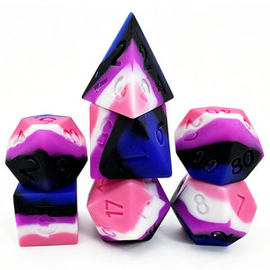 Custom Pack Acrylic DND <b>Dice</b> Set and Silicone Blank <b>Dice</b> Set Eco Friendly Tabletop RPG <b>Dice</b> Bundle Manufacturer Supply - Product Image 4