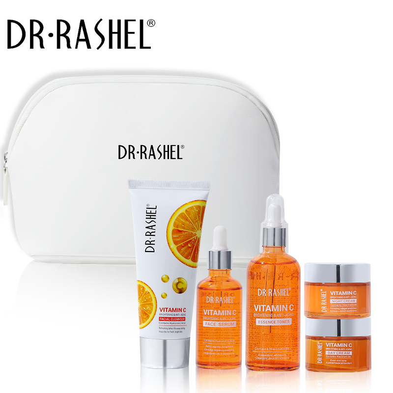 Lot De 5 Produits Dr Rashel - Soin éclaircissant Anti-âge à La Vitamine C - 50ml Chacun - Neuf