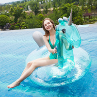 Flotador Inflable de Unicornio para Piscina, Juguete Acuático Grande para Montar, Inflable, para Verano, Playa, Piscina, Fiesta, Juguete de Piscina
