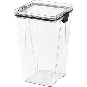 Household Bpa-Free Airtight <b>Clear</b> Plastic Stackable Kitchen Organizer Cereal Storage <b>Container</b> Dry Food Box Jar with Lids - Product Image 4