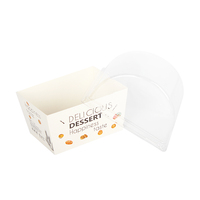 Pour LOKYO boîte à sandwich en papier en gros populaire avec couvercle mignon prendre petit déjeuner Dessert boulangerie emballage mat stratification dossiers Typ
