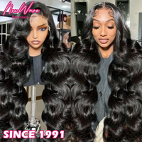 Nouvelle perruque sans colle NewWave HD en cheveux vierges vietnamiens, double épaisseur, ondulée, avec dentelle frontale, luxe original pour femmes noires