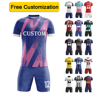 Conjunto de Uniforme de Fútbol Personalizado con Logotipo, Números y Patrones, Transpirable, de Alta Calidad, para Hombres, Estudiantes, Niños, Equipos, Competencia, Servicio OEM - Product Image 1