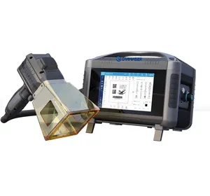 Machine de gravure laser portative, imprimante de carte d'identité 20w 30w 50w, petite machine de marquage laser avec laser à fibre pour le métal