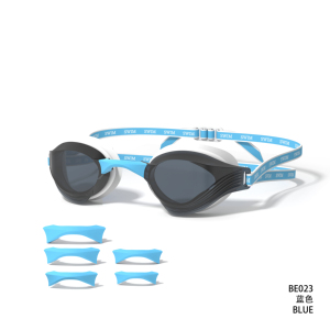 Dành cho người lớn chống sương mù Mắt kính bảo vệ cạnh tranh lặn bánh răng có thể thay thế mũi cầu Silicone tốc độ đua kính bơi - Product Image 6