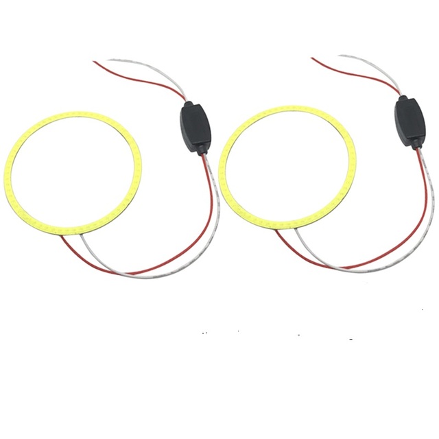 130mm halo Led White Yellow Blue Green pink Red COB Angel Eyes Halo Rings for Car Motorcycle Scooter Headlights12V
